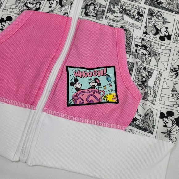 Disney Parks Retro Comic Book Graphic Print Full Zip Hoodie Sz XS - Picture 3 of 16